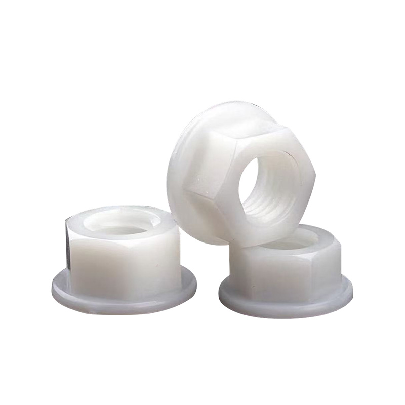 Nylon Hexagonal Nut Flange Hex Nut Nylon Nut Electrical Accessories