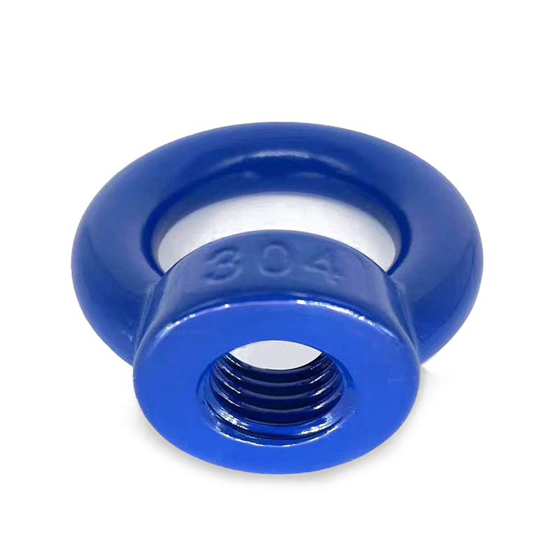 Teflon Coating Din 582 Lifting Eye Nut Polished Finish With Rust Protection For Marine Engineering Applications
