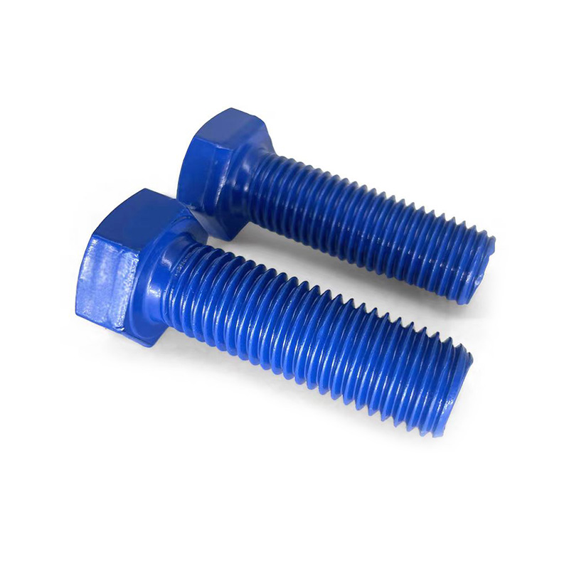 Grade 10.9 12.9 8.8 A2 70 Stainless Steel Hexagonal Screw Blue Coated Screw