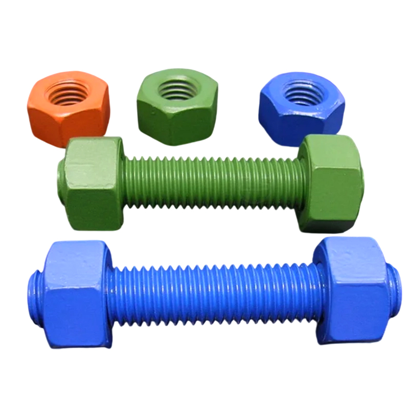 Alloy Steel M27*300 PTFE / Dacromet Coating B7 Threaded Rods  Studs