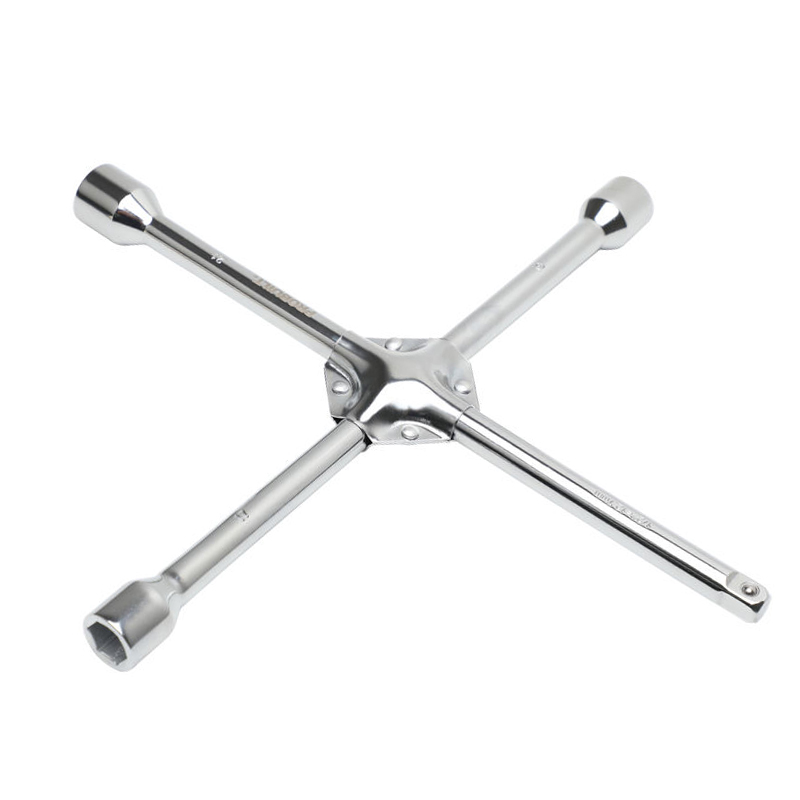 45# Steel Universal 4 Way Cross Wrench For Tires