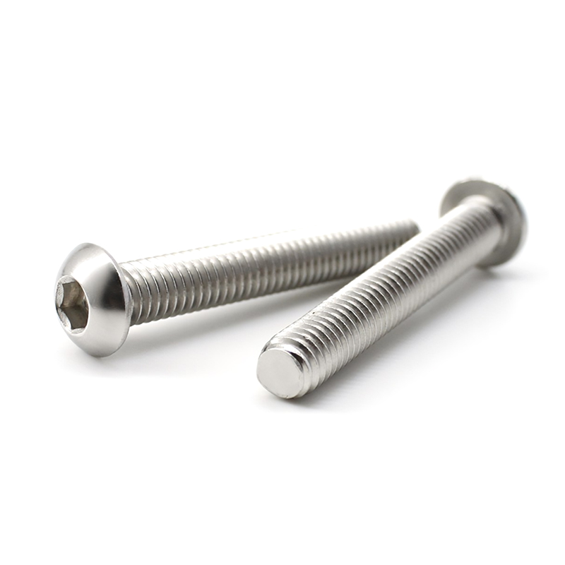 Alloy Steel M5*10 Zinc Plated Round Head Hex Socket Screw Alloy Steel M5*10 Zinc Plated Round Head Hex Socket Screw