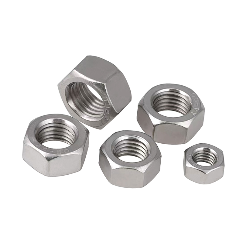 DIN934 M1 SS304 Plain Hex Nuts