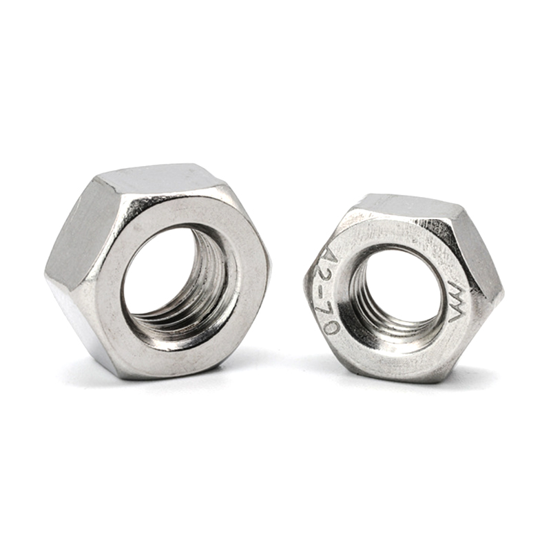 DIN934 M1 SS304 Plain Hex Nuts DIN934 M1 SS304 Plain Hex Nuts