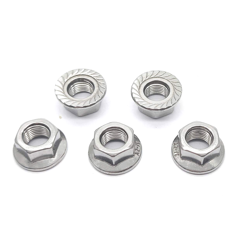 Stainless Steel 304 Plain Hex Flange Nut Non-Slip Nuts