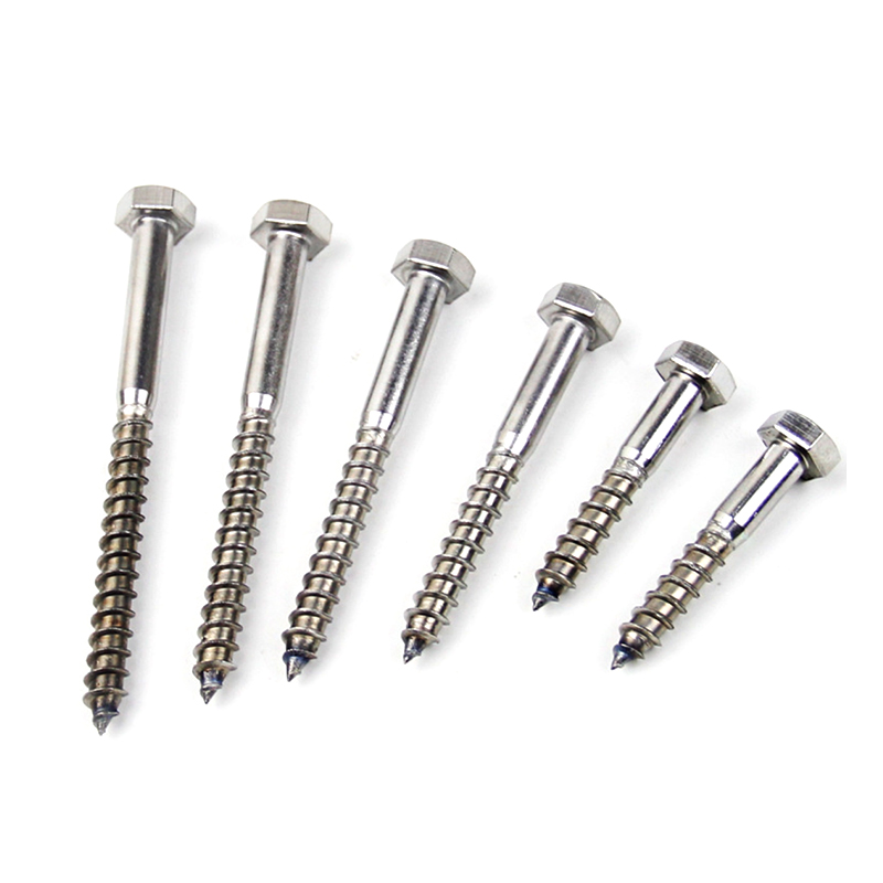 DIN 571 Plain Hex Head Wood Screws