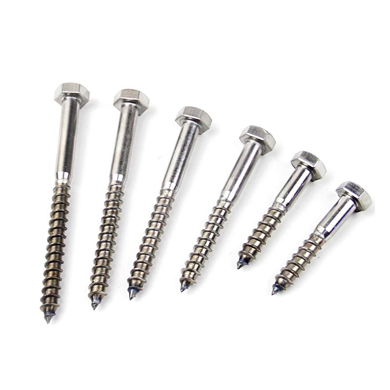 ST5*35 Stainless Steel 304 Hexagonal Wood Screws ST5*35 Stainless Steel 304 Hexagonal Wood Screws