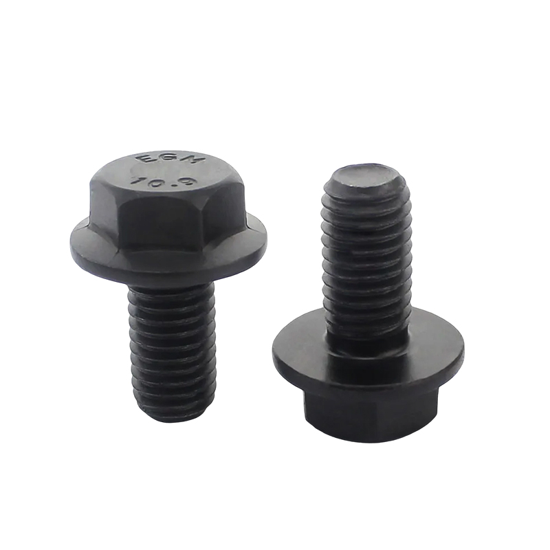 M5*10 Grade 8.8 Carbon Steel Flanged Hex Head Bolts M5*10 Grade 8.8 Carbon Steel Flanged Hex Head Bolts