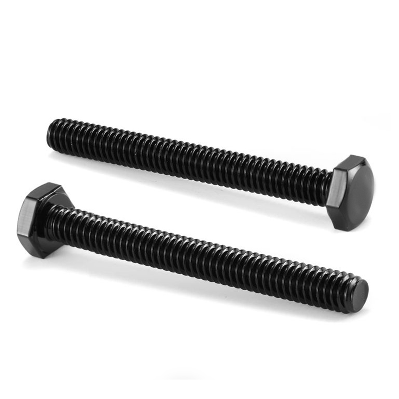 SS304 A2-70 Black Oxide Full Thread Hexagonal Bolt DIN 933