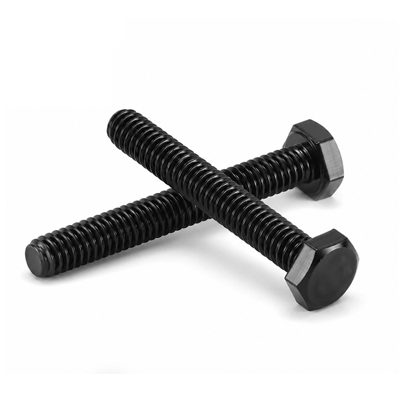 SS304 A2-70 Black Oxide Full Thread Hexagonal Bolt DIN 933