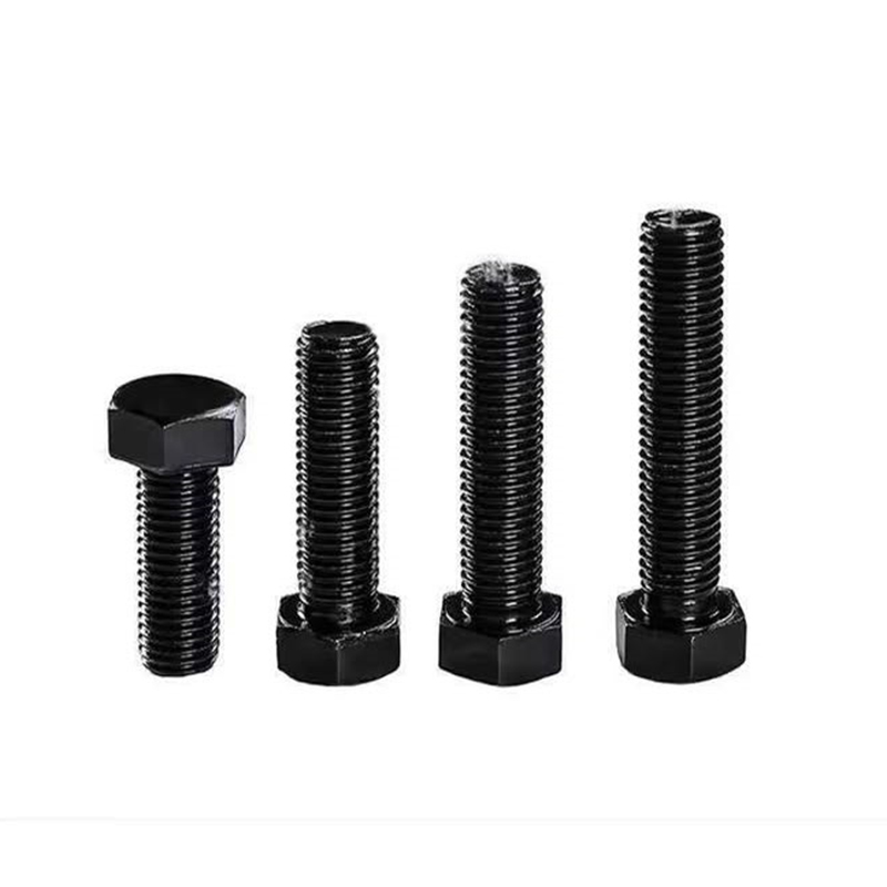 SS304 A2-70 Black Oxide Full Thread Hexagonal Bolt DIN 933
